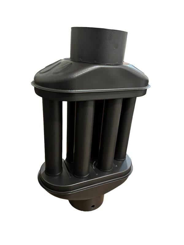 BACA CİMRİSİ / BOY: 40 CM / ÇAP: 13 CM / MAT SİYAH EMAYE / BABA'S STOVE
