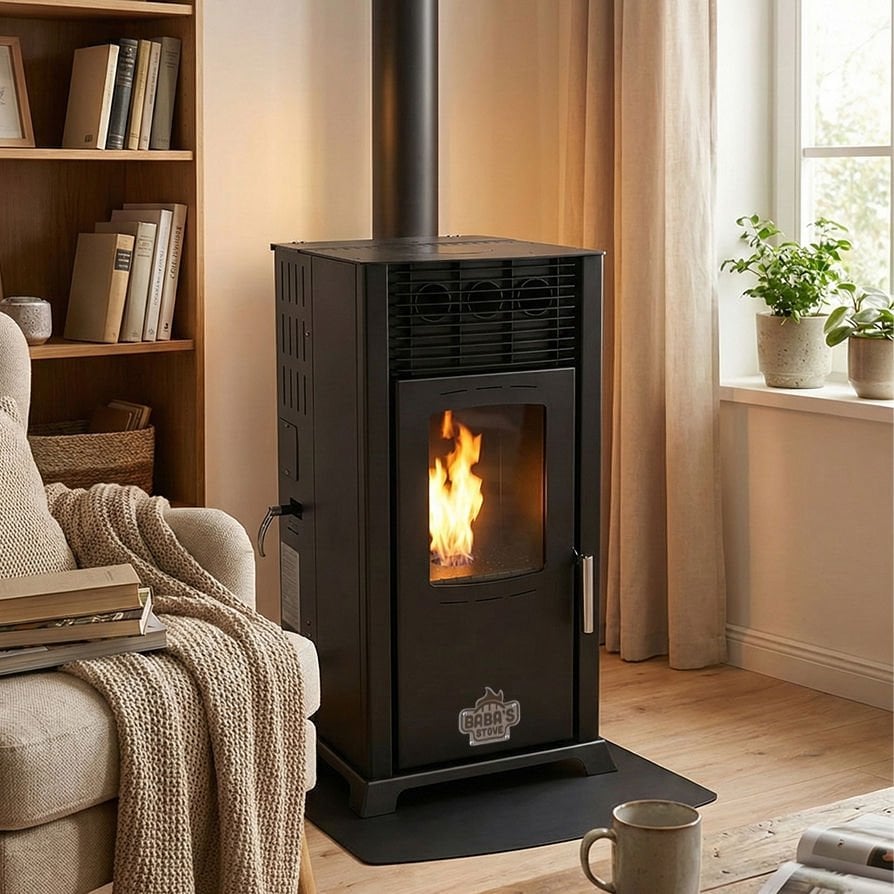 ECO 8 KW / MANUEL PELET VE ODUN SOBASI / BABA'S STOVE