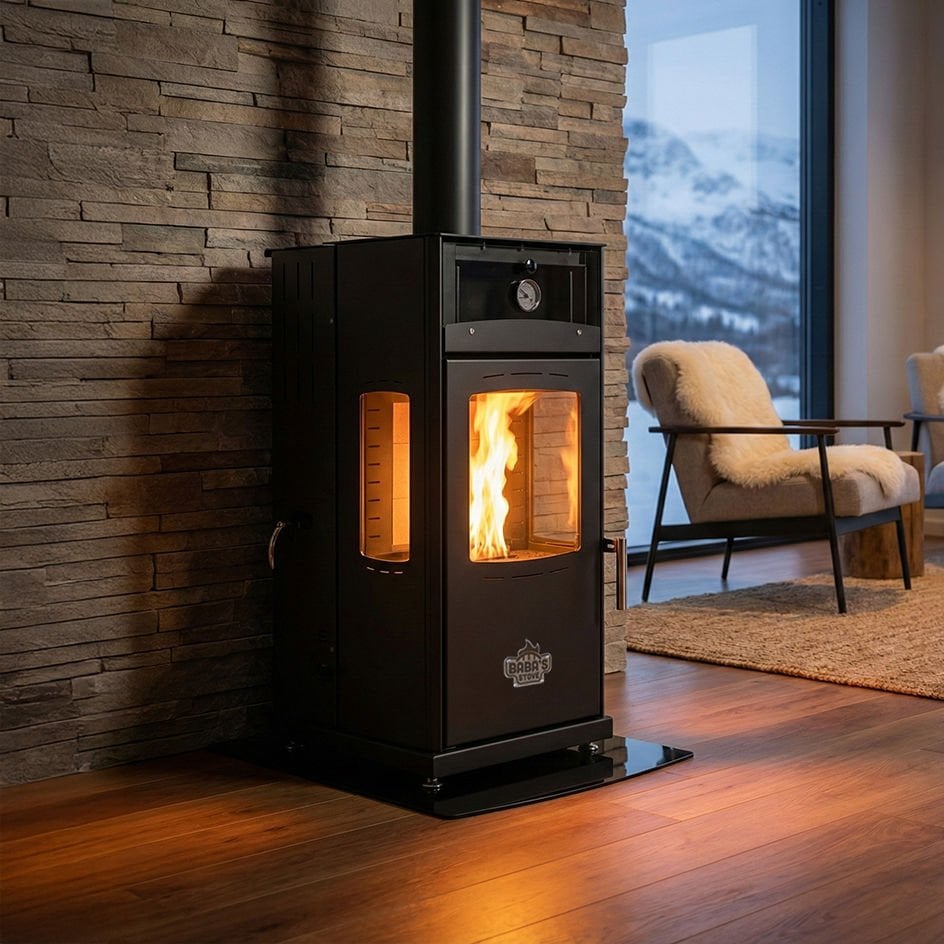 SILVER PLUS 8 KW KUZİNE/ MANUEL PELET VE ODUN SOBASI / BABA'S STOVE