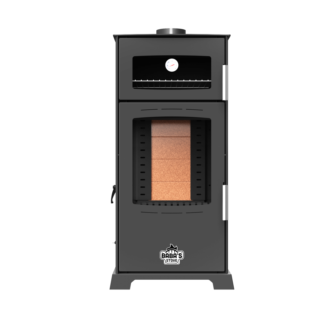 GOLD PLUS 12 KW KUZİNE / MANUEL PELET VE ODUN SOBASI / BABA'S STOVE