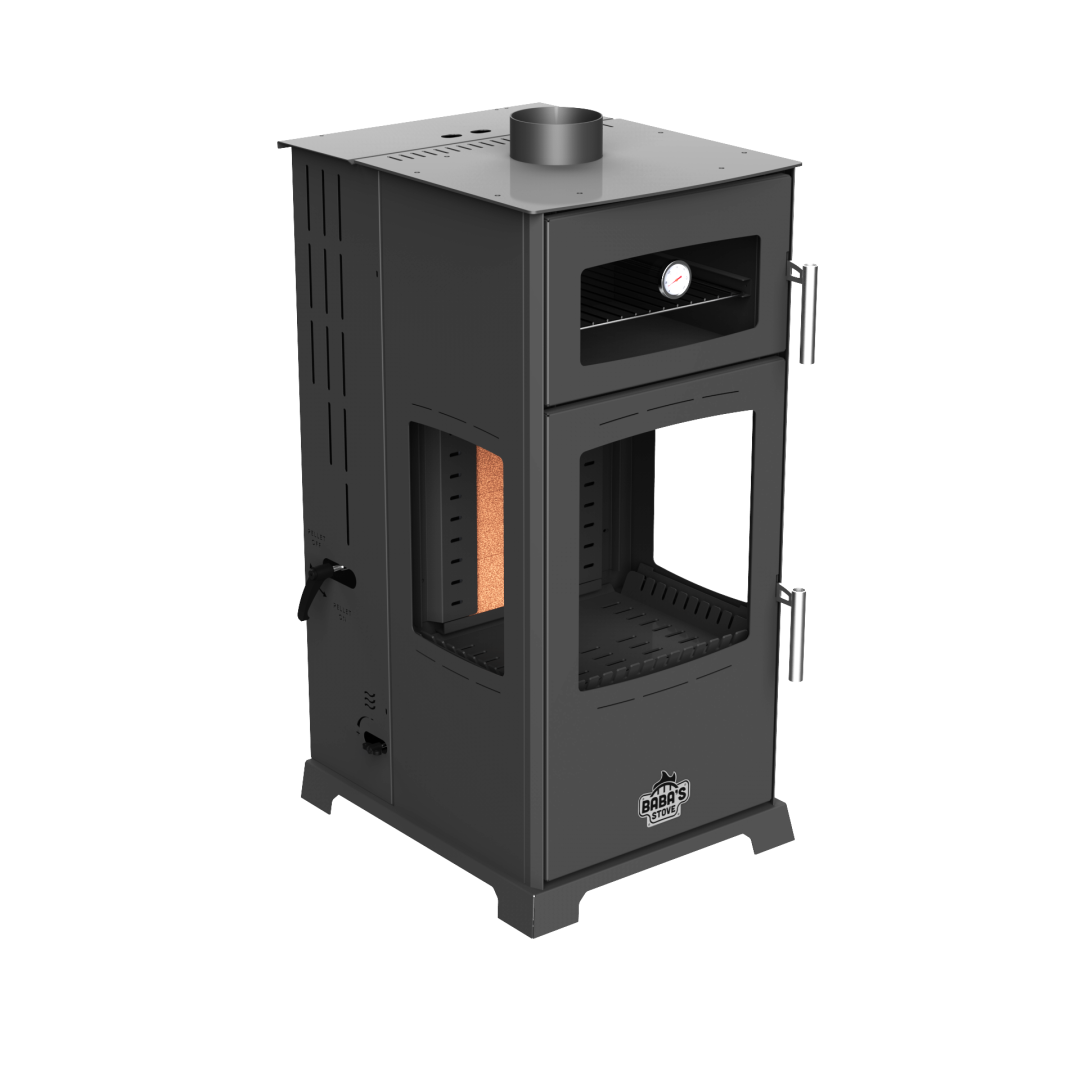 GOLD PLUS 12 KW KUZİNE / MANUEL PELET VE ODUN SOBASI / BABA'S STOVE