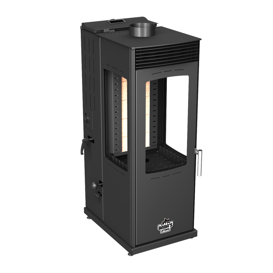 FLAME PLUS FAN 12 KW / MANUEL PELET VE ODUN SOBASI / BABA'S STOVE