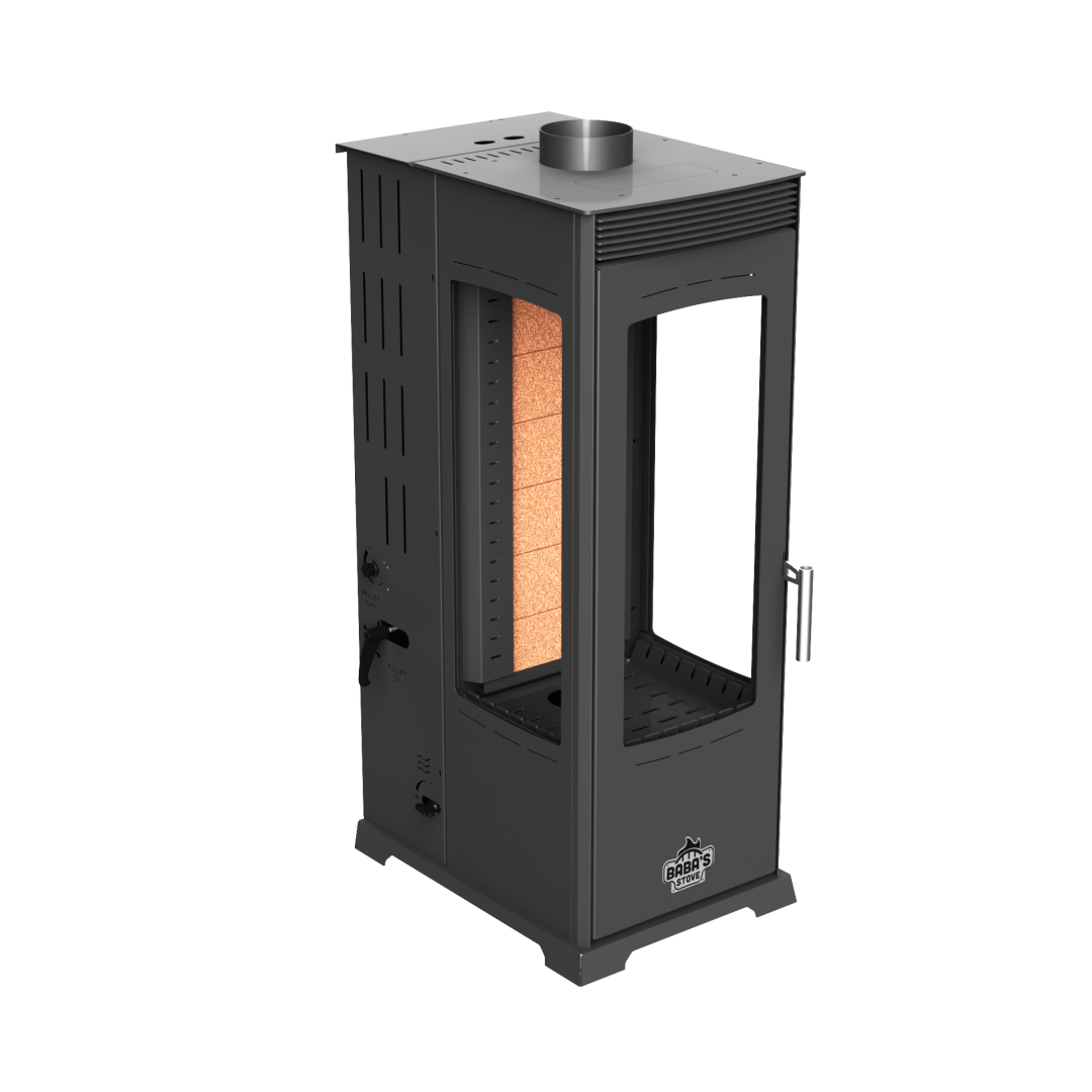 FLAME PLUS FAN 12 KW / MANUEL PELET VE ODUN SOBASI / BABA'S STOVE
