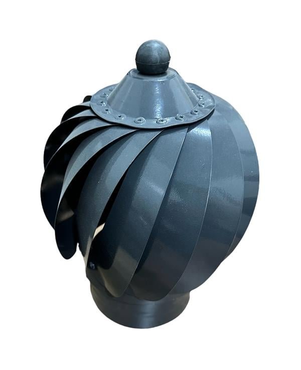 ESMATİK-BACAMATİK-RÜZGAR GÜLÜ / ÇAP: 13 CM / MAT SİYAH BOYALI / BABA'S STOVE