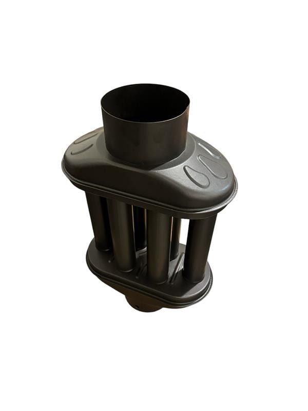BACA CİMRİSİ / BOY: 40 CM / ÇAP: 13 CM / MAT SİYAH EMAYE / BABA'S STOVE - 3