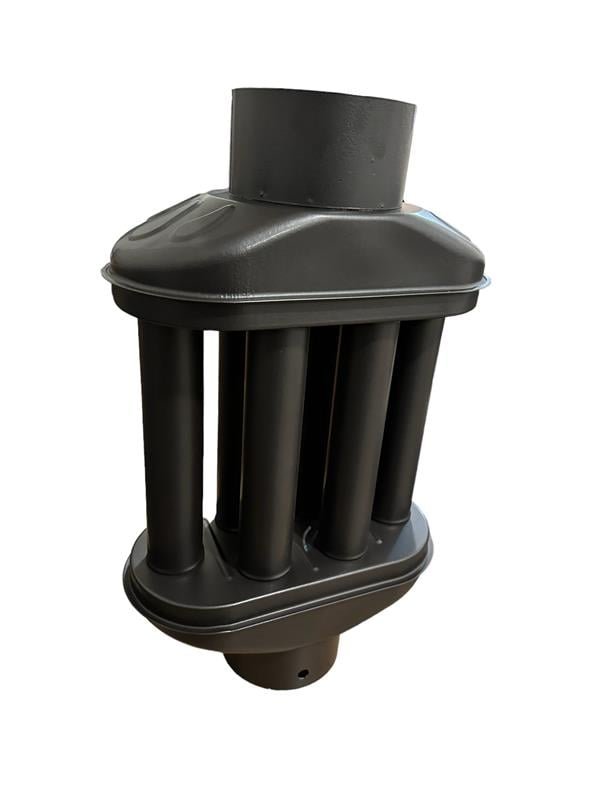 BACA CİMRİSİ / BOY: 40 CM / ÇAP: 13 CM / MAT SİYAH EMAYE / BABA'S STOVE - 5