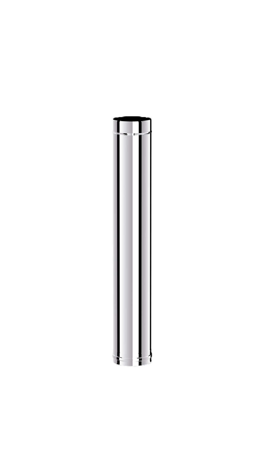 PELET SOBA BORUSU / BOY: 100-91 CM / ÇAP: 8 CM / KROM RENK / 304 KROM / CONTALI / BABA'S STOVE