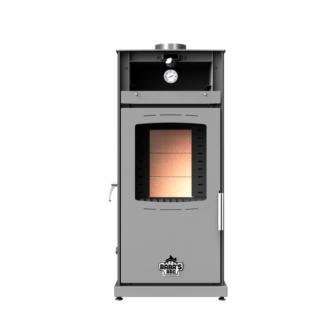 SILVER 8 KW KUZİNE / MANUEL PELET VE ODUN SOBASI / BABA'S STOVE