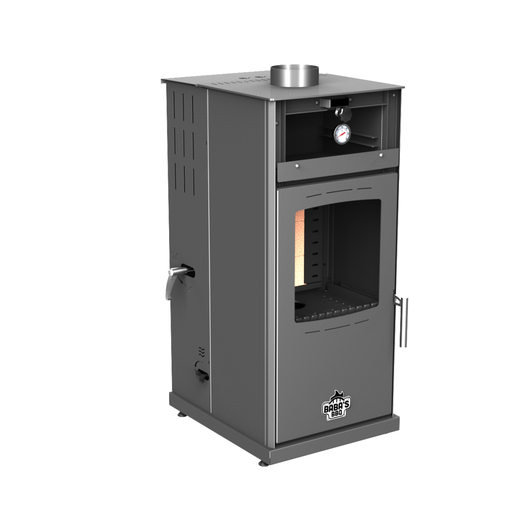 SILVER 8 KW KUZİNE / MANUEL PELET VE ODUN SOBASI / BABA'S STOVE