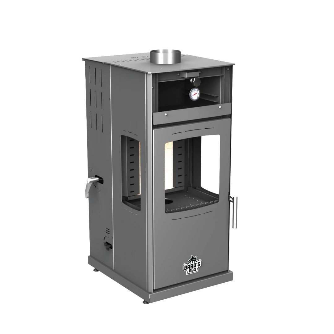 SILVER PLUS 8 KW KUZİNE / MANUEL PELET VE ODUN SOBASI / BABA'S STOVE
