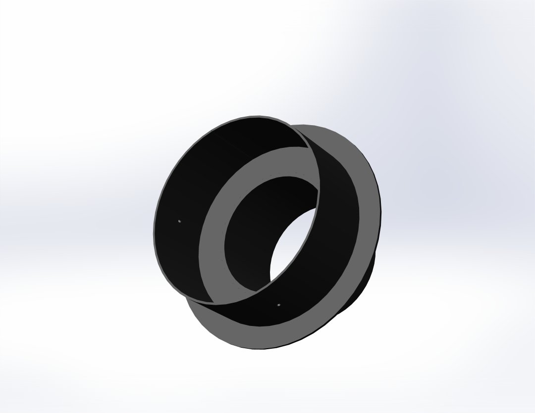 BACA REDÜKSİYON / BOY: 11 CM, ÇAP: 8>13 CM / MATTT SİYAH BOYALI / BABA'S STOVE
