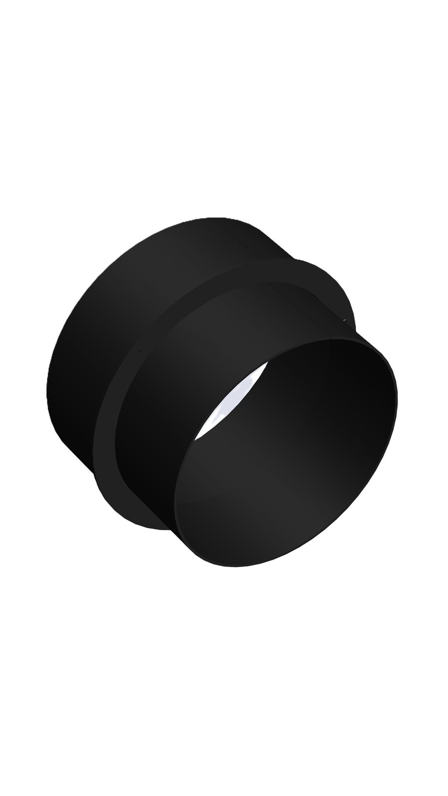 BACA REDÜKSİYON / BOY: 10.5 CM, ÇAP: 13>15 CM / MAT SİYAH BOYALI / BABA'S STOVE
