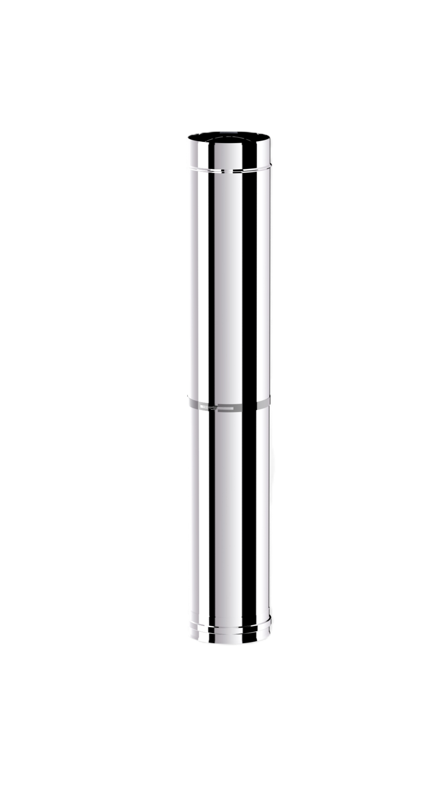 PELET SOBA TELESKOPİK BORU / BOY: 550-900 MM / ÇAP: 8 CM / KROM RENK / 304 KROM / CONTALI / BABA'S STOVE