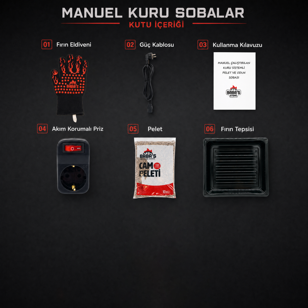 FLAME E 15 / OTOMATİK KURU TİP PELET SOBASI / BABA'S STOVE