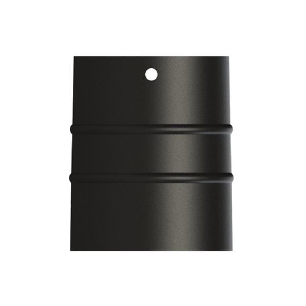 16 LIK SOBA BORUSU / BOY: 10 CM / ÇAP: 13 CM / MAT SİYAH EMAYE / BABA'S STOVE