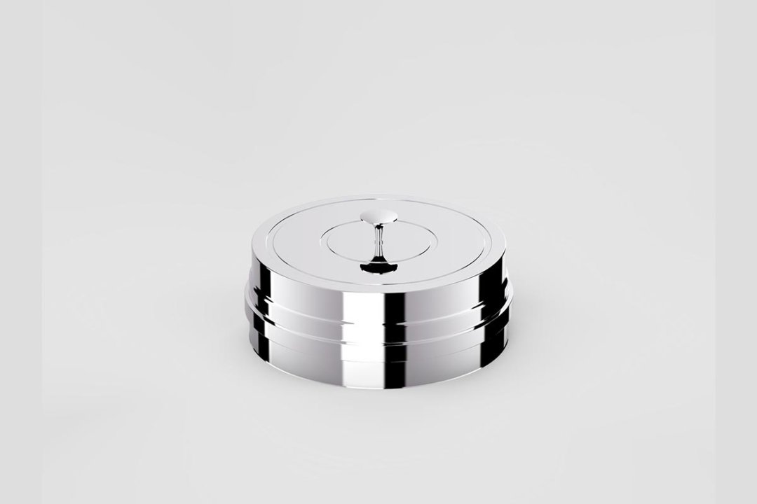 PELET SOBA BORUSU KÜLLÜK - ÇAP: 8 CM - KROM RENK - CONTALI